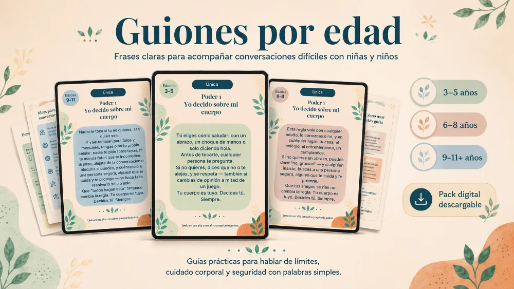 Los guiones por edad, en tres franjas